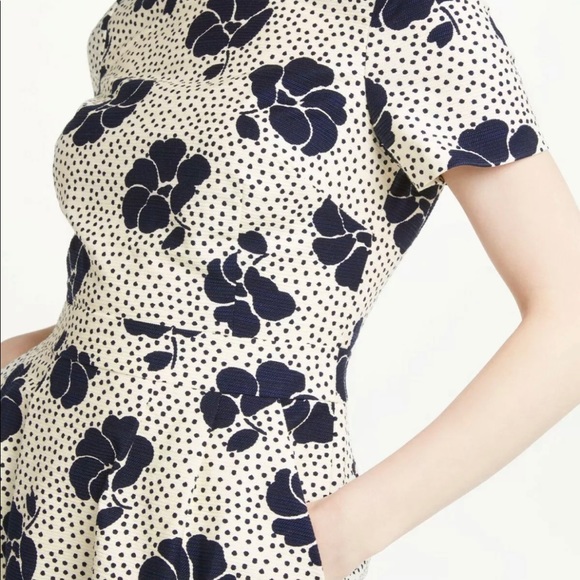 Boden Sierra Floral Print Textured Dress - Picture 3 of 12
